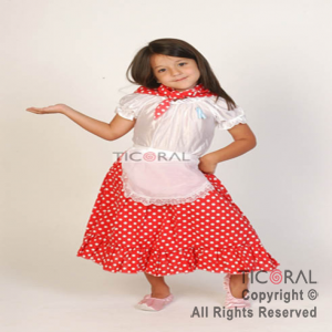 DISFRAZ NEGRITA NI�A CAND TALLE 3 x 1